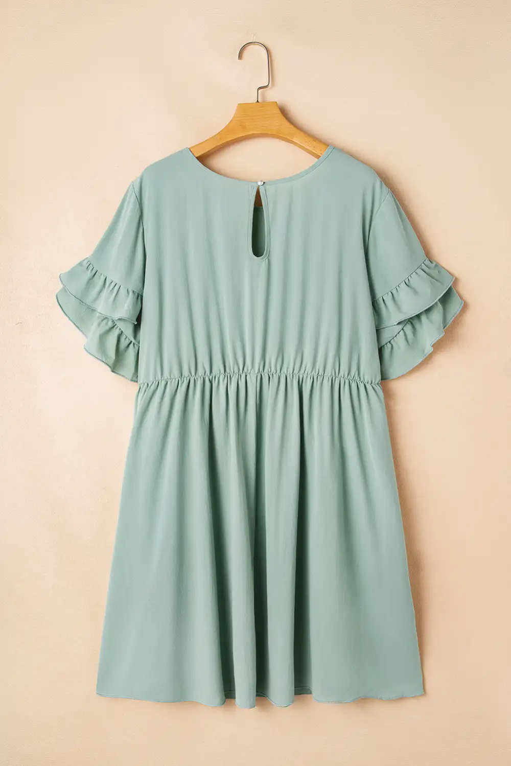 Ruffle Flared Mini Dress