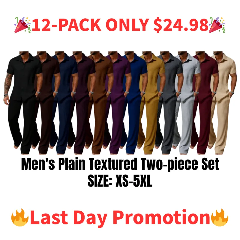 Men’s Plain Textured Set