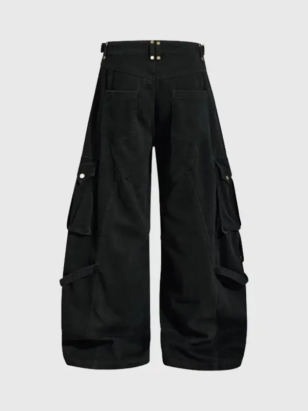 Casual Wide-Leg Cargo Pants