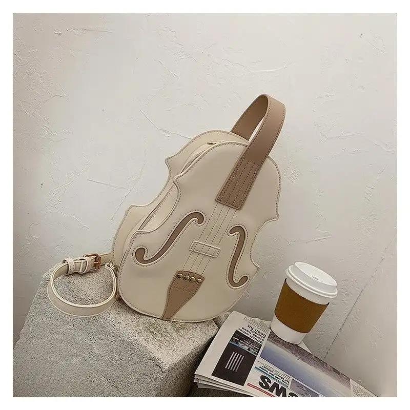 Creative Violin Shape Crossbody Bag