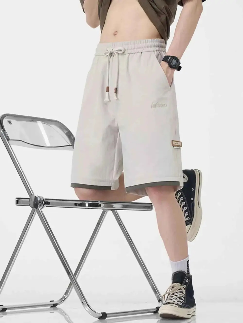 Drawstring Loose Fit Shorts