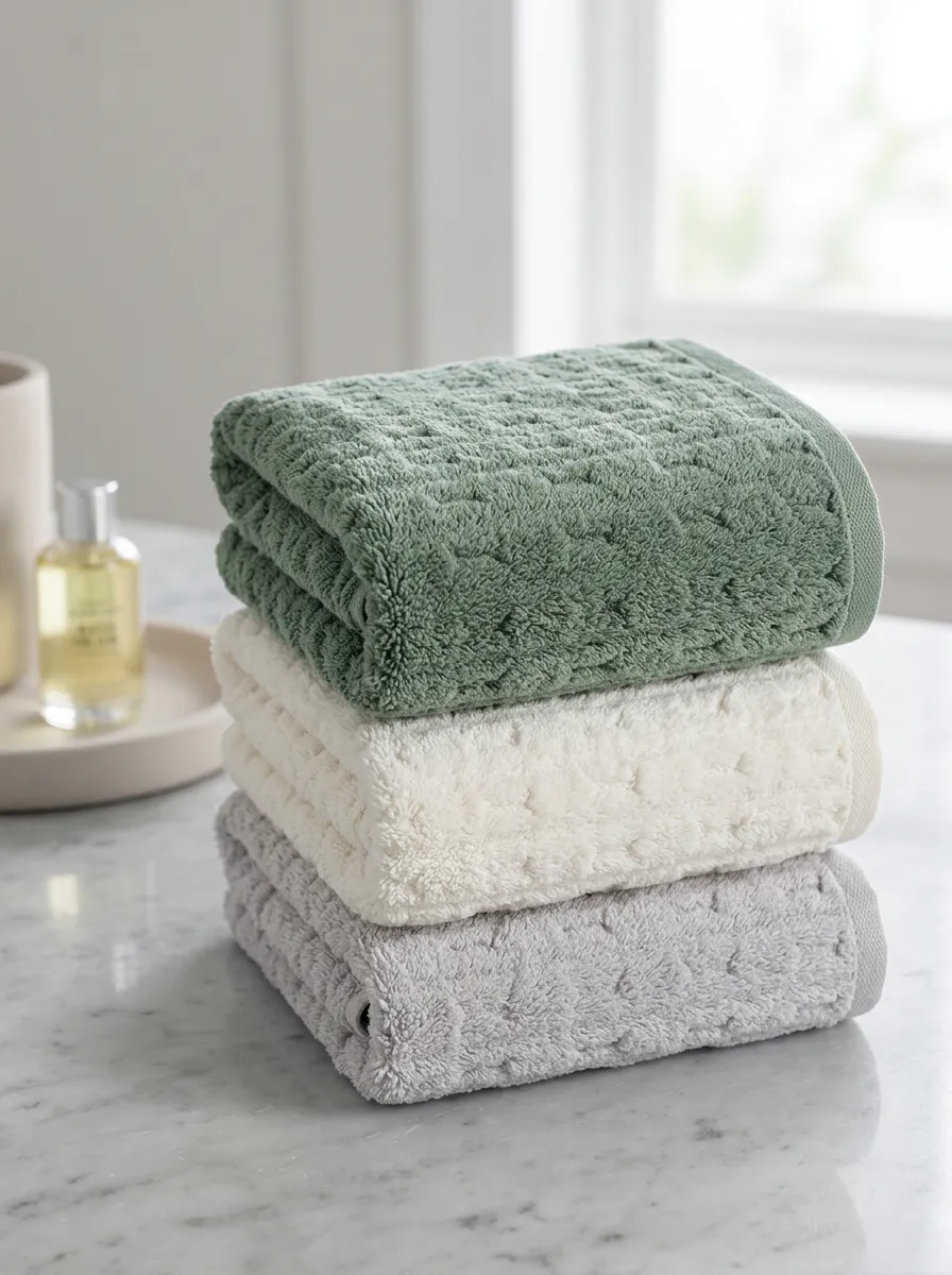 Soft-Look Three-Piece Towel Set