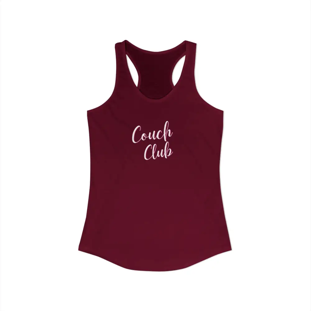Couch Club Graphic Racerback Tank