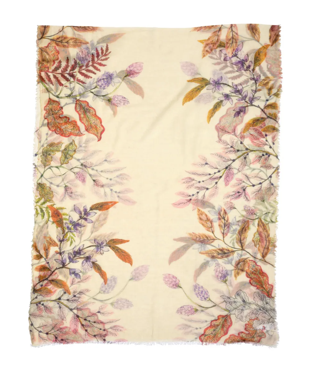 Casual Style Flower Trail Wrap