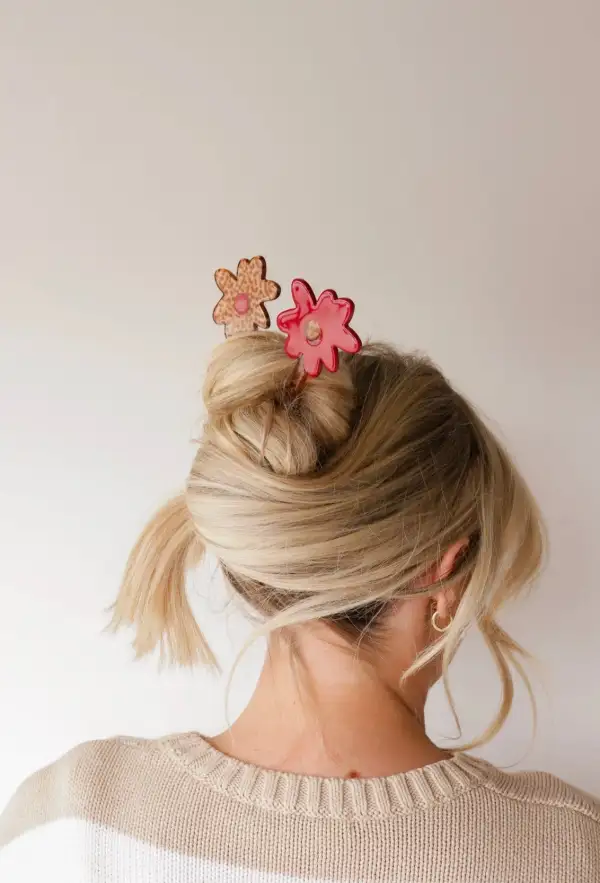 Flower French Hair Pins Hair Clip