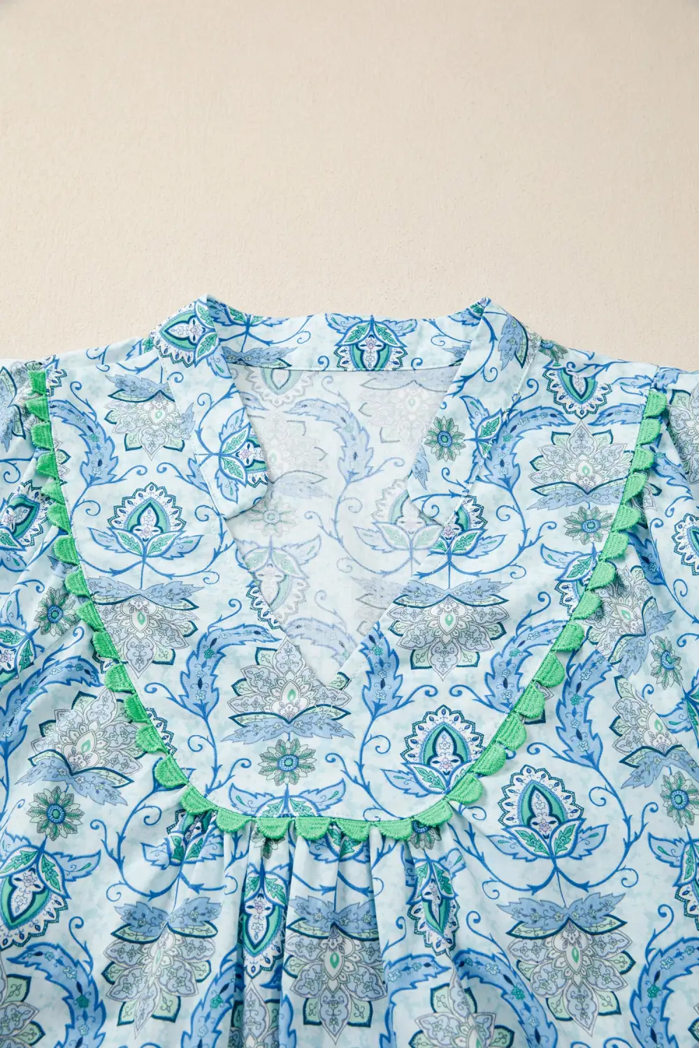 Patchwork Paisley Print Mini Dress