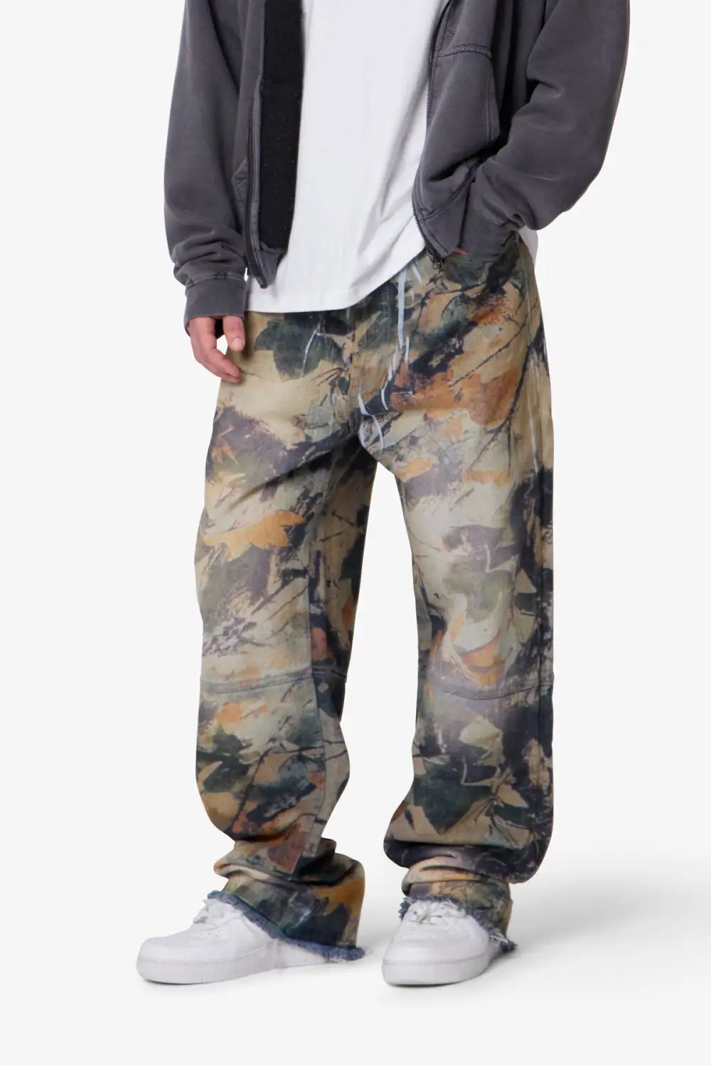Patterned Ultra Baggy Jeans