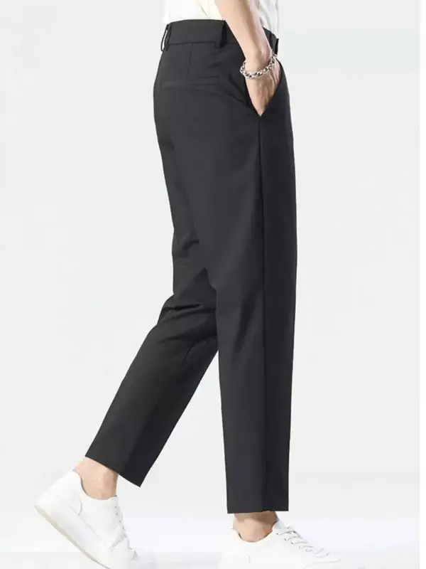 Straight-Leg Casual Pants