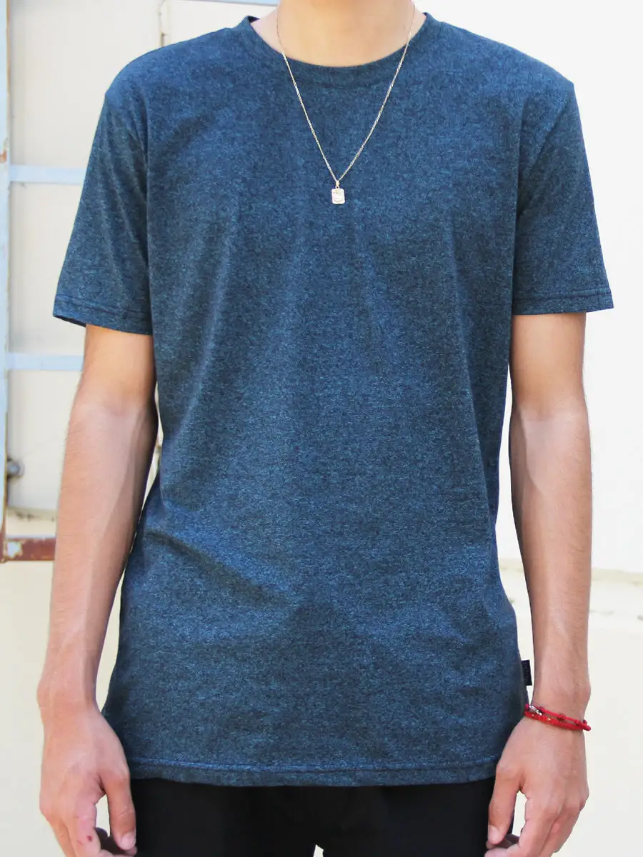 Jersey Textured Jersey Men's Button Down T-Shirt