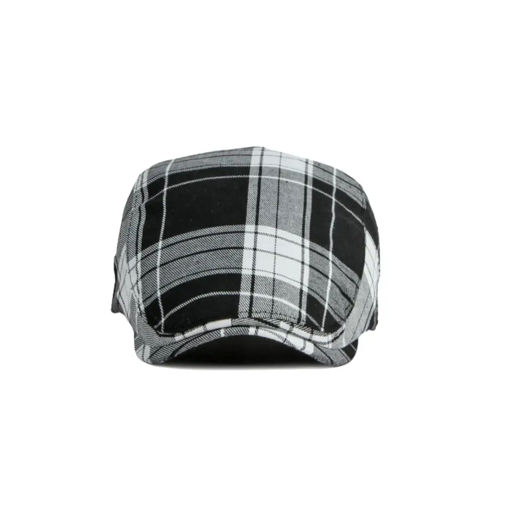 Plaid Golf Newsboy Cap