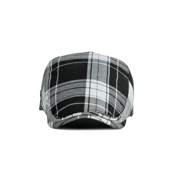 Plaid Golf Newsboy Cap