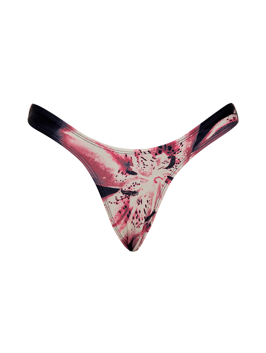 Plants Print Bikini Bottom