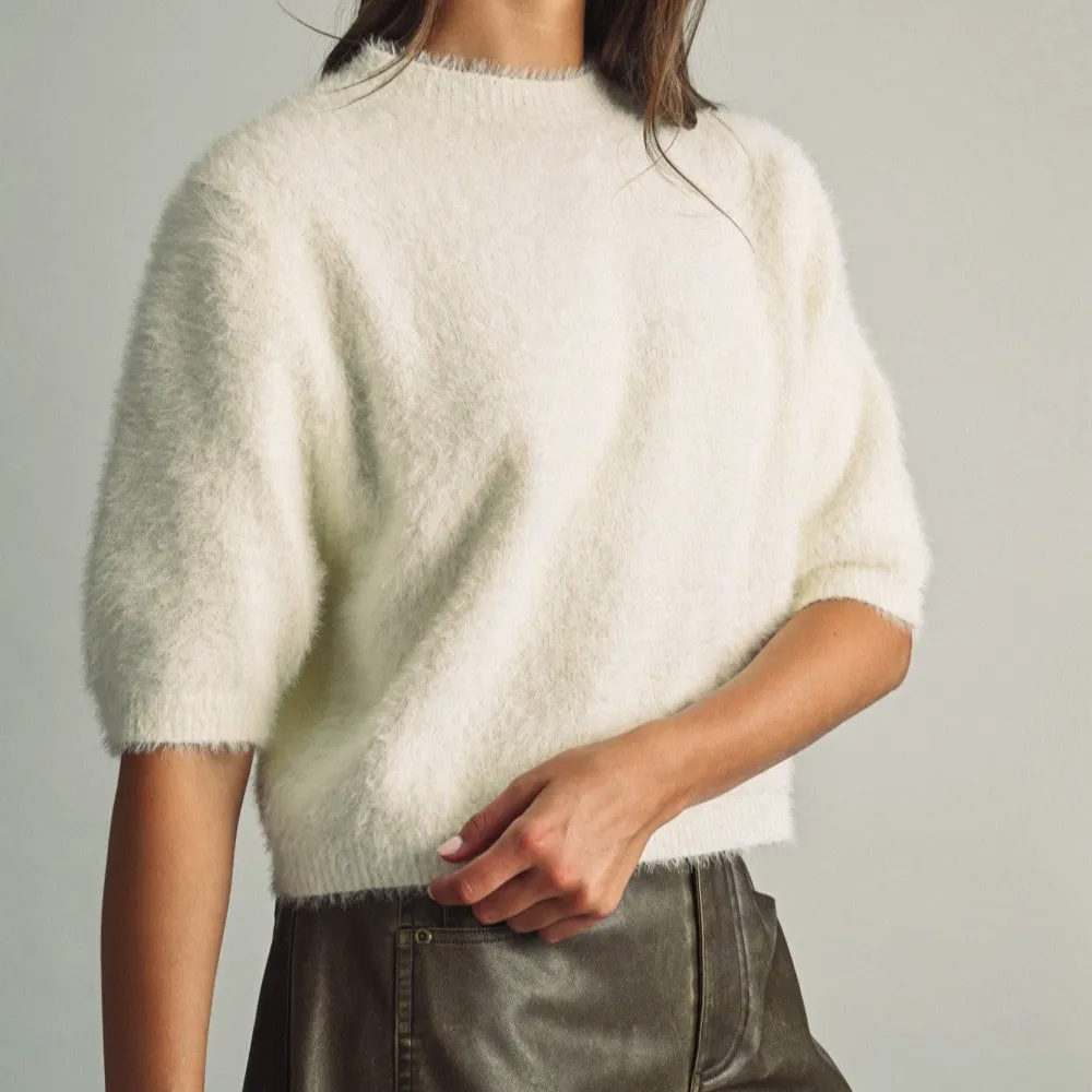 Fuzzy Sweater Top