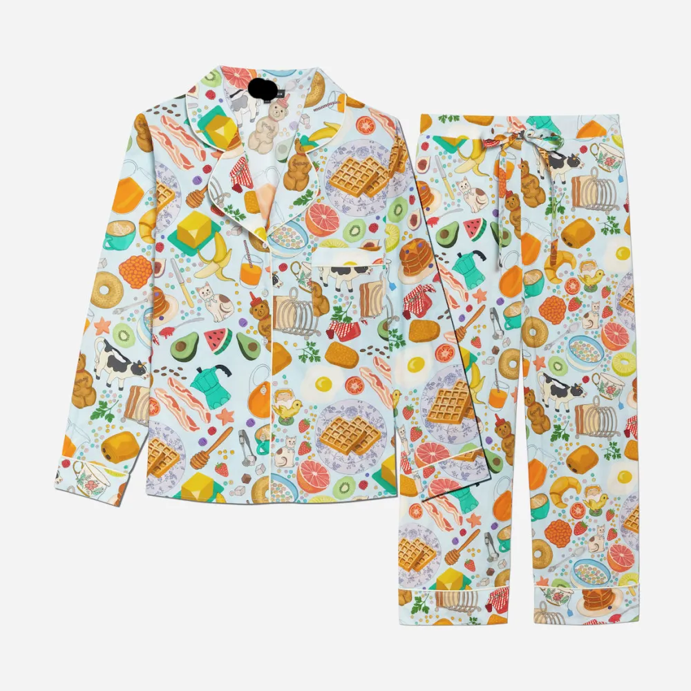 Organic Cotton Printed Long PJ Set