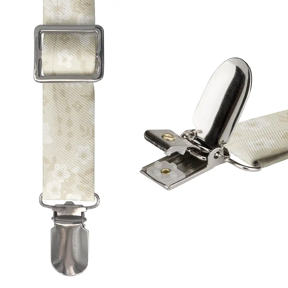 Flowy Floral Pattern Suspenders