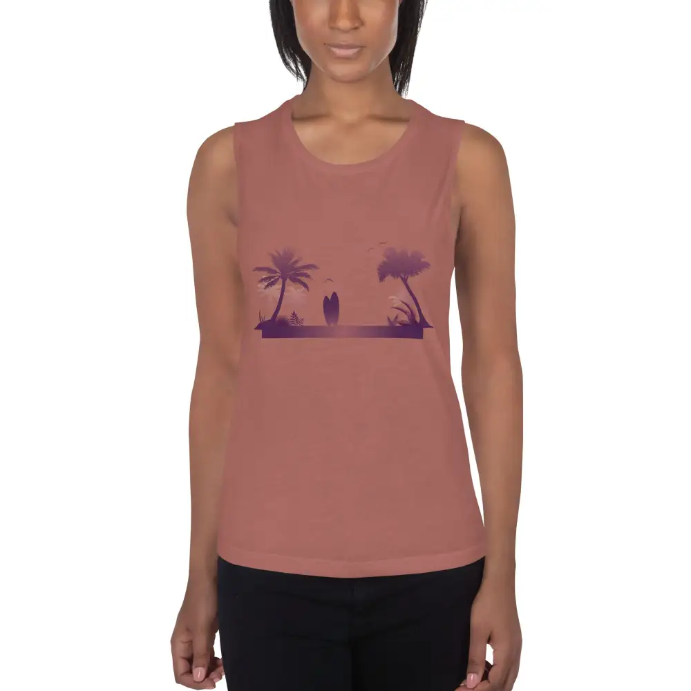 Ladies Muscle Tank Beach Tank Top