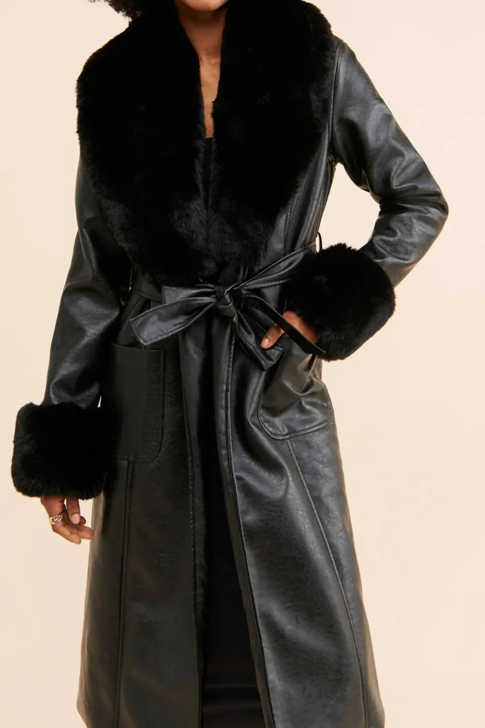 Mixed Media Coat