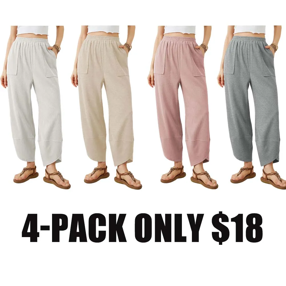 Elasticated Harem Palazzo Pants