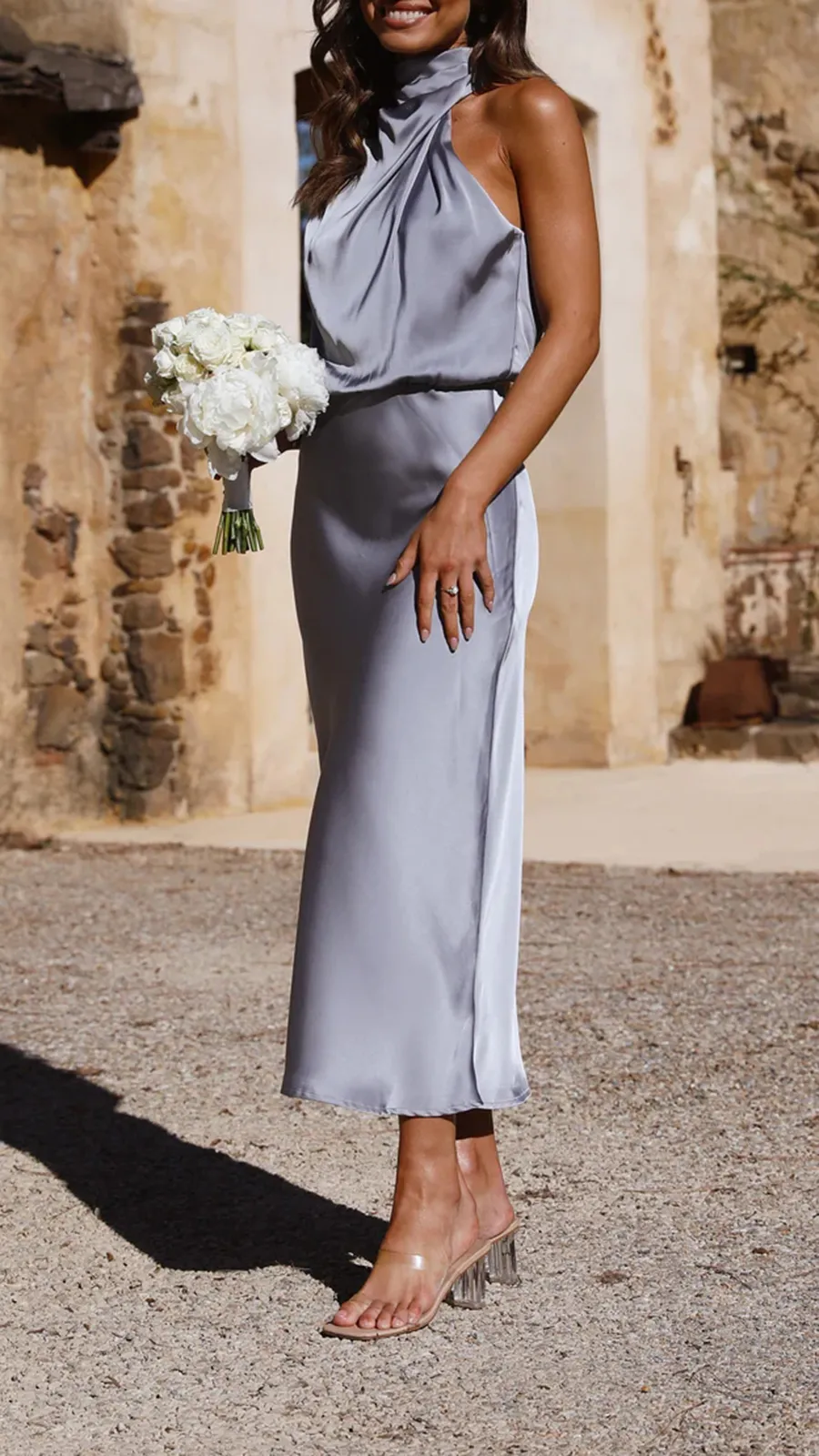 High Neckline Dress