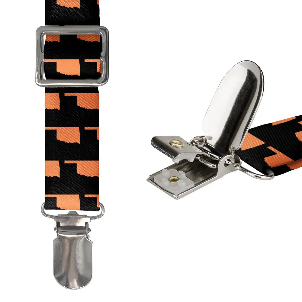 Silhouette Pattern Motif Suspenders