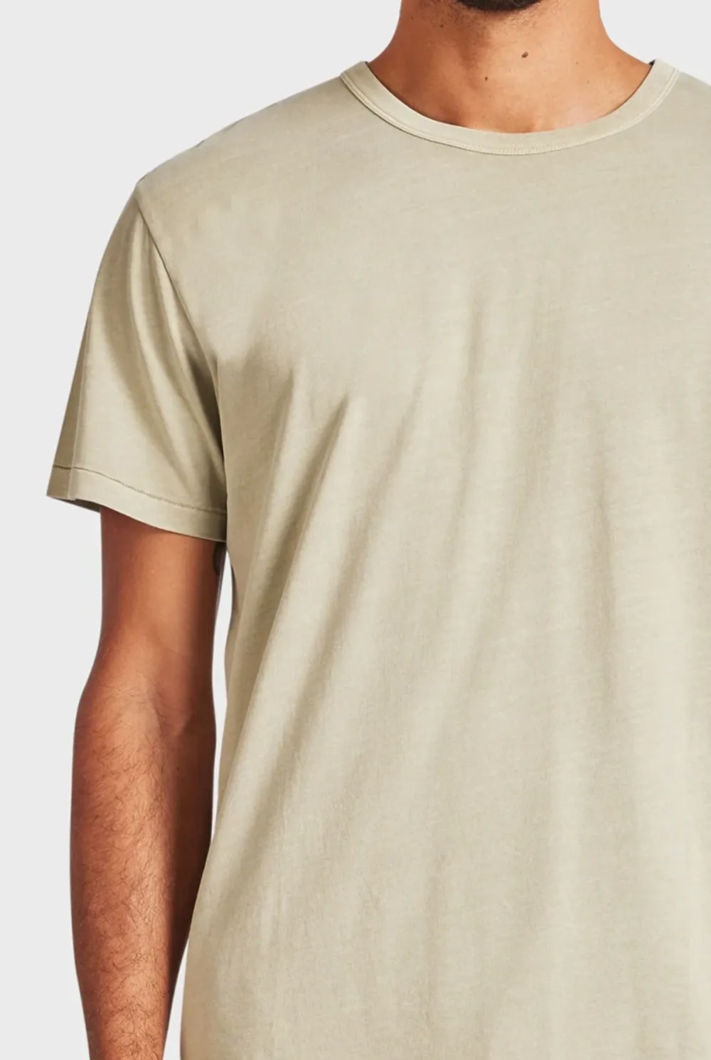 Pine Colored Short Sleeve Crew Neck Tee