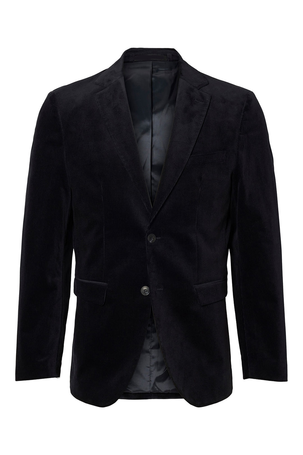 Dark Blue Corduroy Blazer