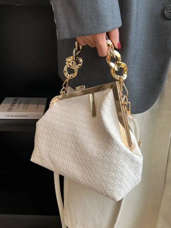 Soft Geometric Shoulder Bag