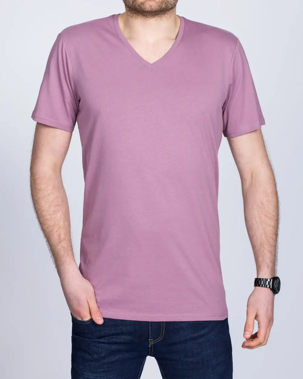 Simple Classic V Neck Short Sleeve T Shirt
