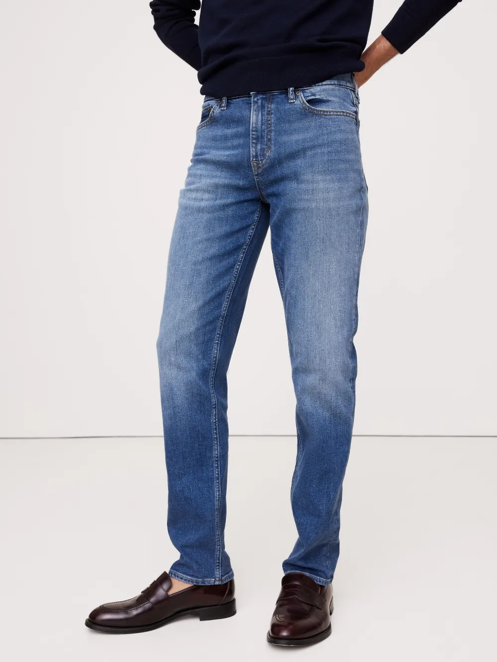 Men's  Medium Wash  Casual Fashion Jeans