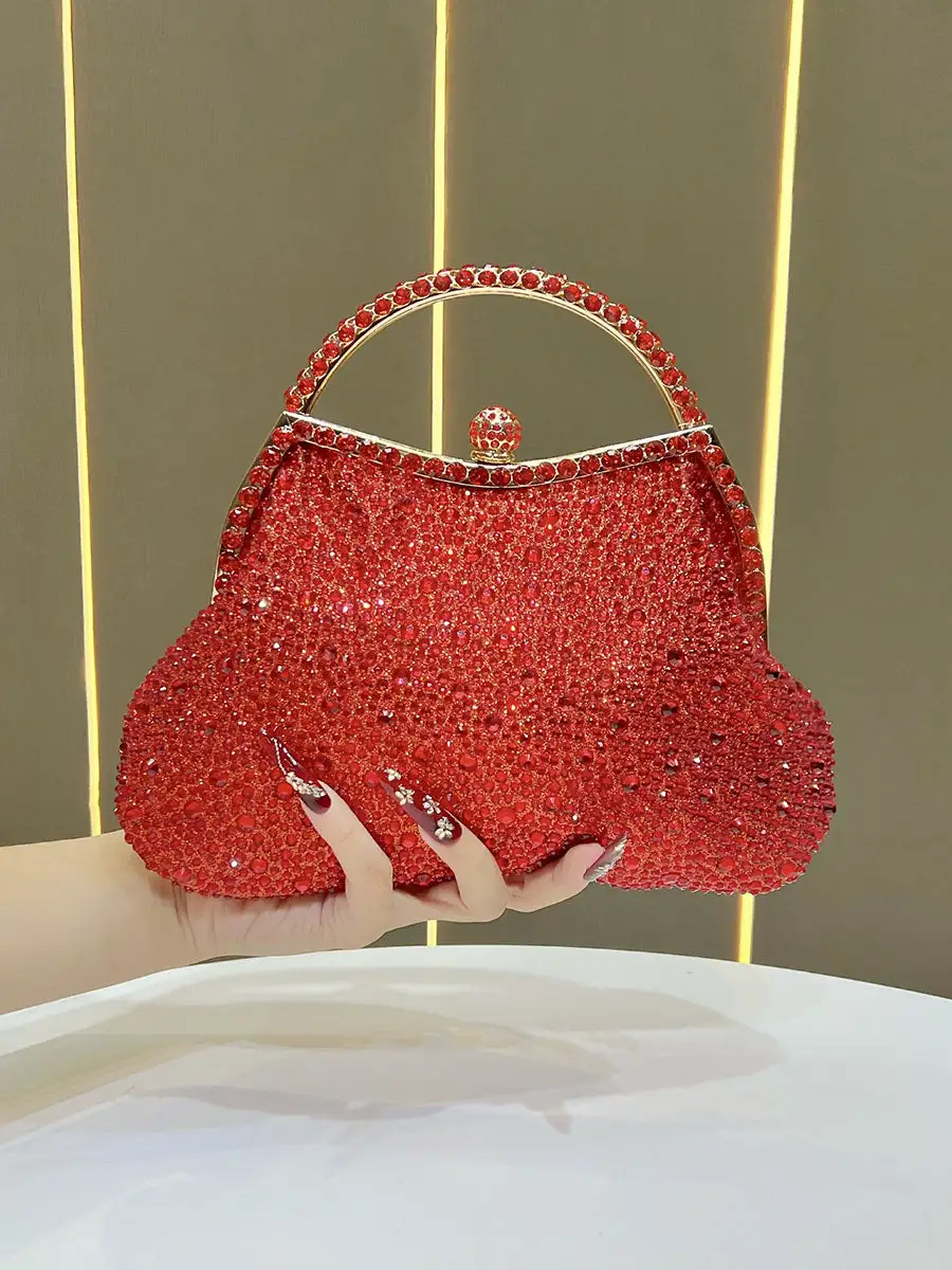 Chain Rhinestone Party Clutch Bag
