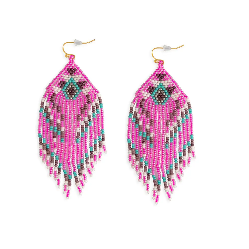 Timeless Distinctive Artful Beaded Earrings