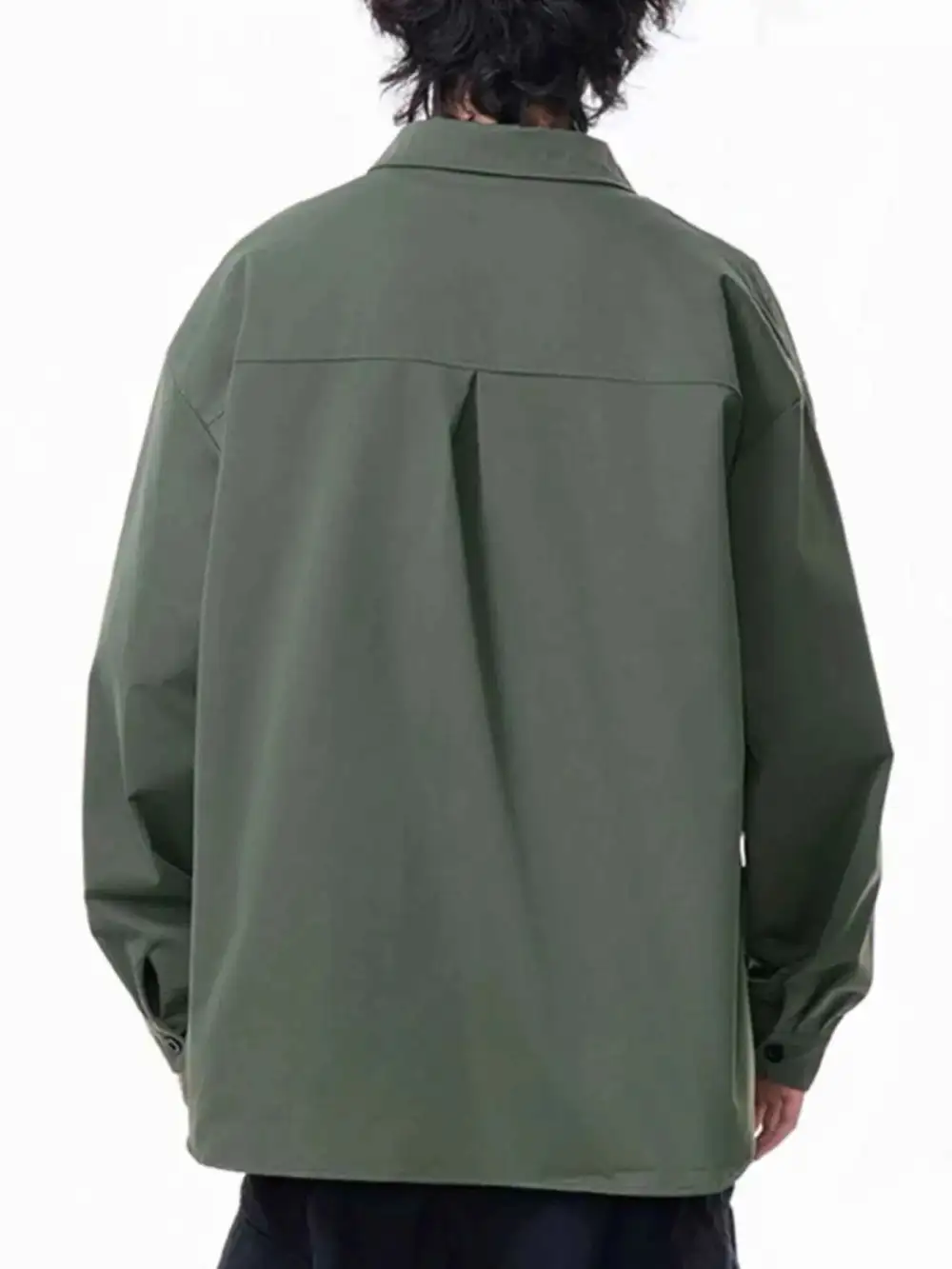 Relaxed Button Up Long Sleeve Shirt