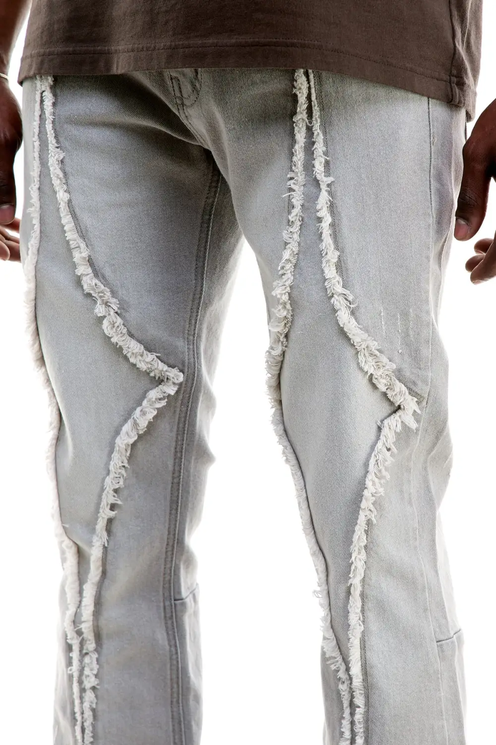 Men's Flare Skinny Stacked Jeans