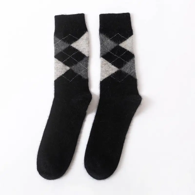 Wool Argyle Crew Socks