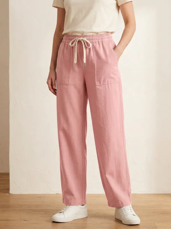 Women's Casual Casual Adjustable Drawstring Waist Pants