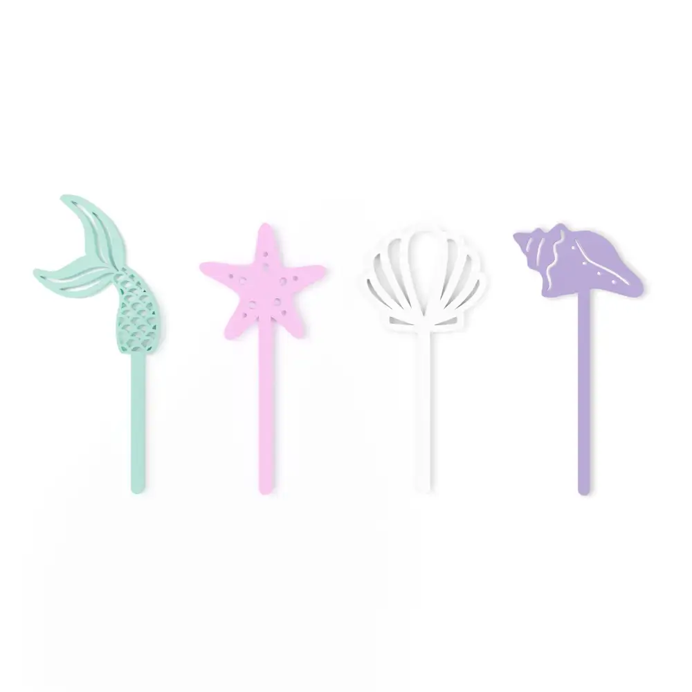 Mermaid Theme Cupcake Topper Set