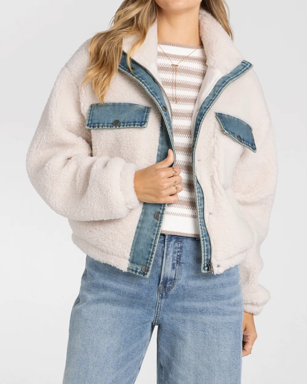Relaxed Denim Utility Jacket
