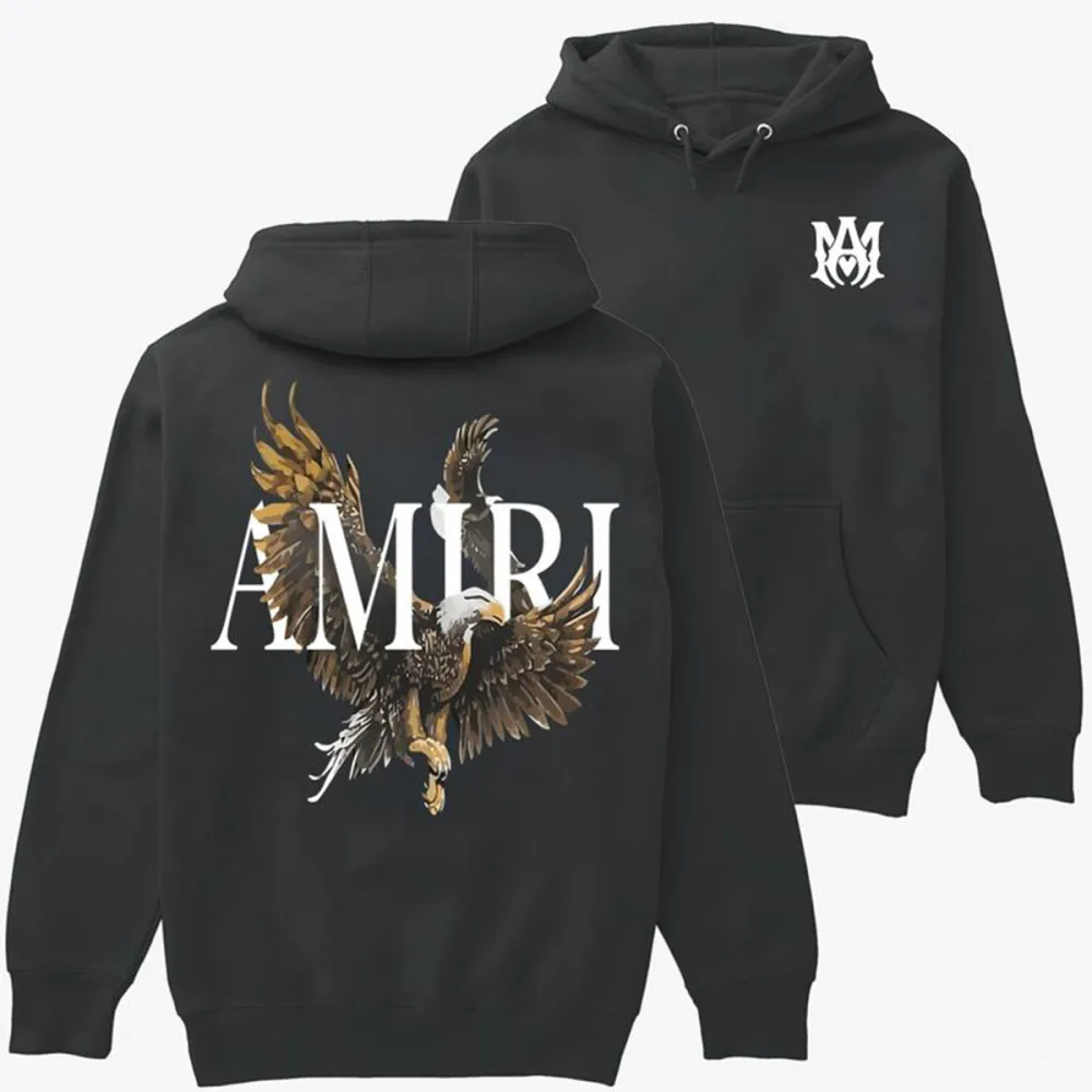 Monogram Detailed Black Hoodie For Urban Fashion