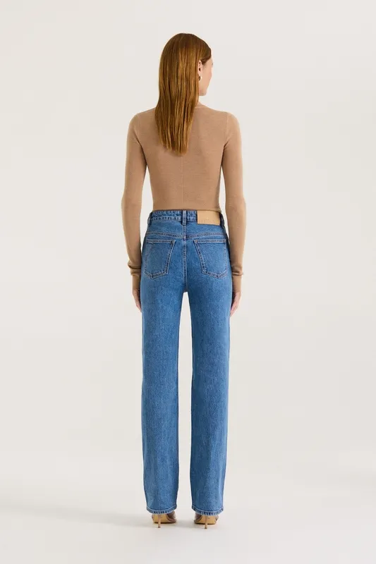 Indigo Wash Slim Leg Jeans