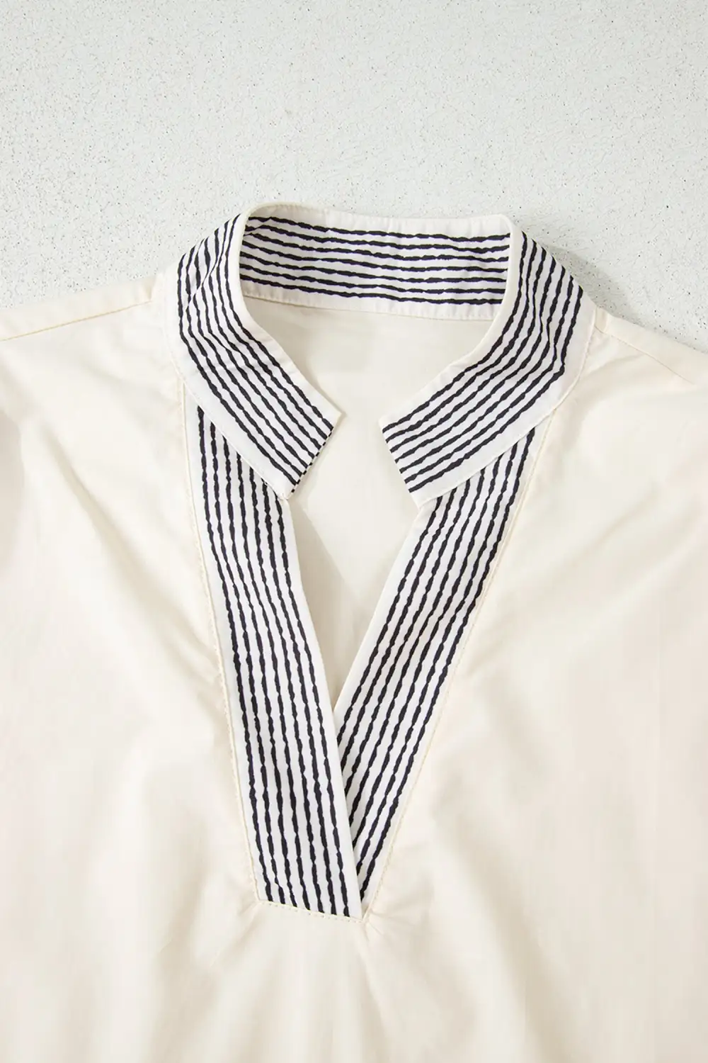 Floral Patchwork V-Neck Blouse