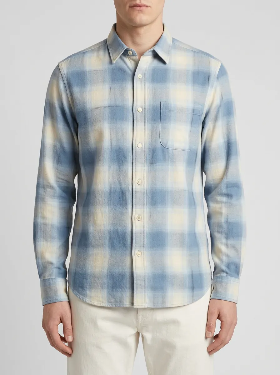 Easywear Plaid Long-Sleeve Men's Long-Sleeve Shirt
