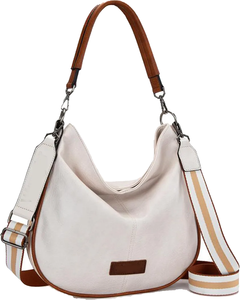 Hobo Bags Large Crossbody Bags for Women – Shoulder Purses with Striped Cotton Straps 🔥 Limited-Time Offer — 50% OFF