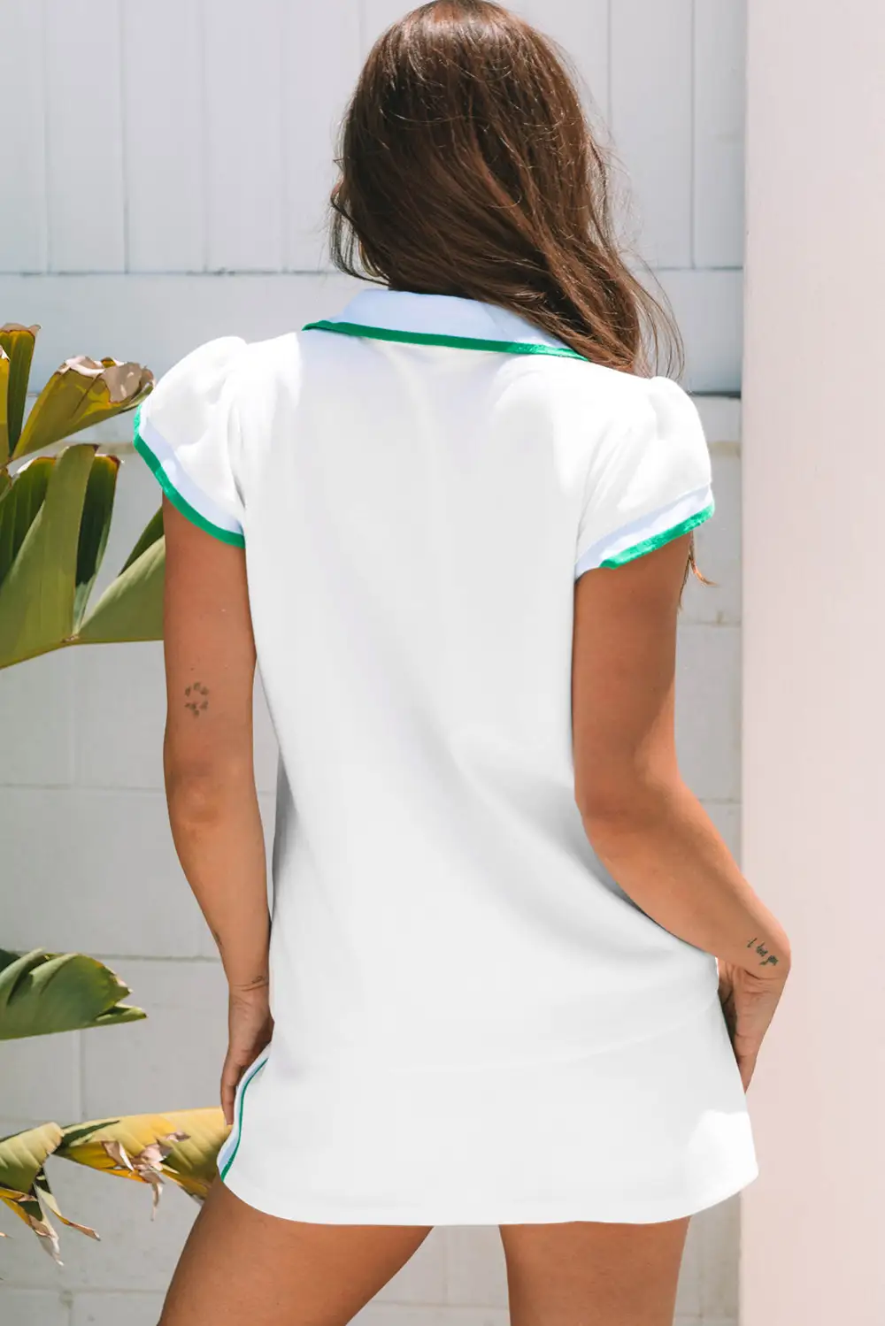 Collared Cap Sleeve Coordinated Set Accessory
