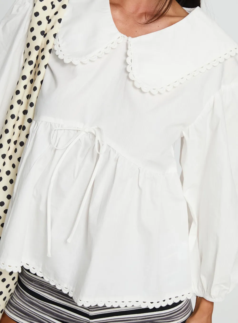 Office Ready Button Up Collared Blouse