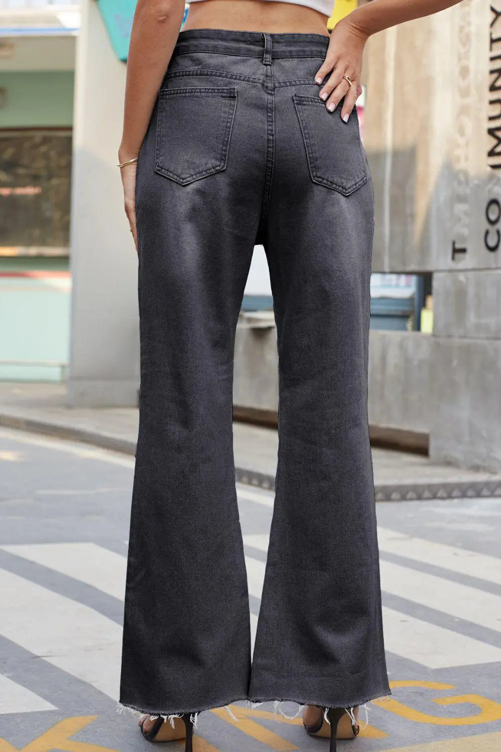 Casual Loose Fit Distressed Denim Jeans
