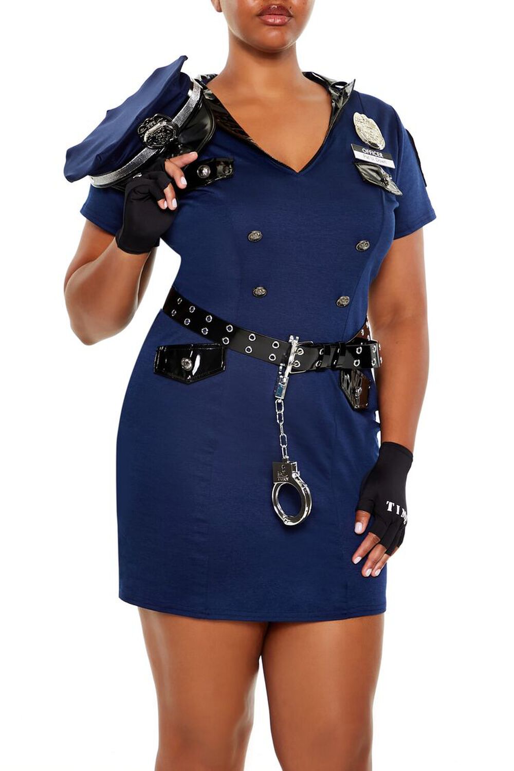 Plus Size Police Woman Costume Set