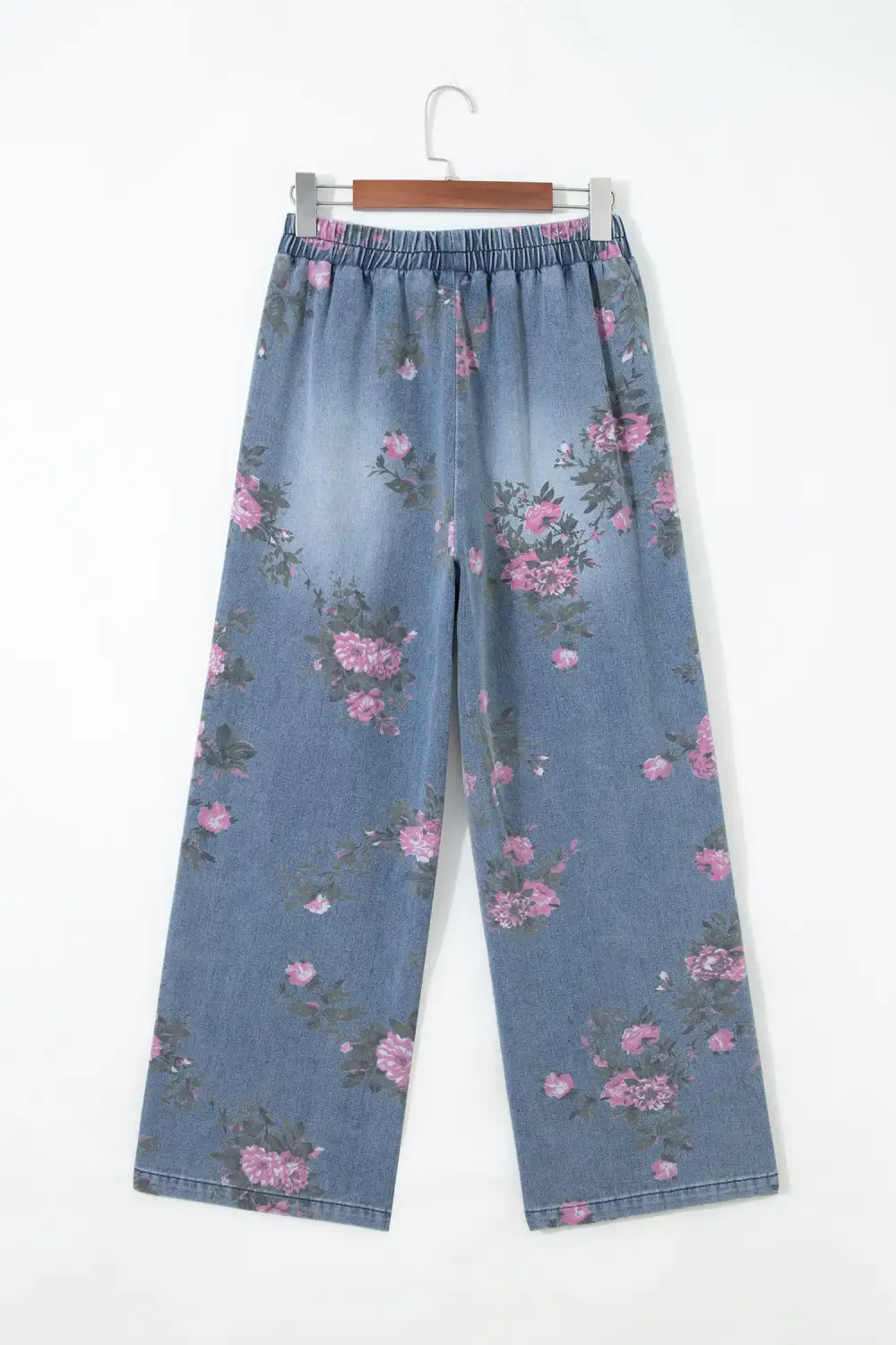 Elastic Waist Denim Jeans