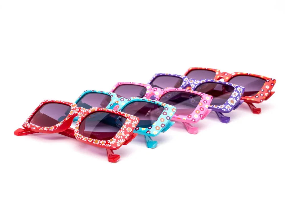 12-Pack Kids Chunky Square Gradient Sunglasses