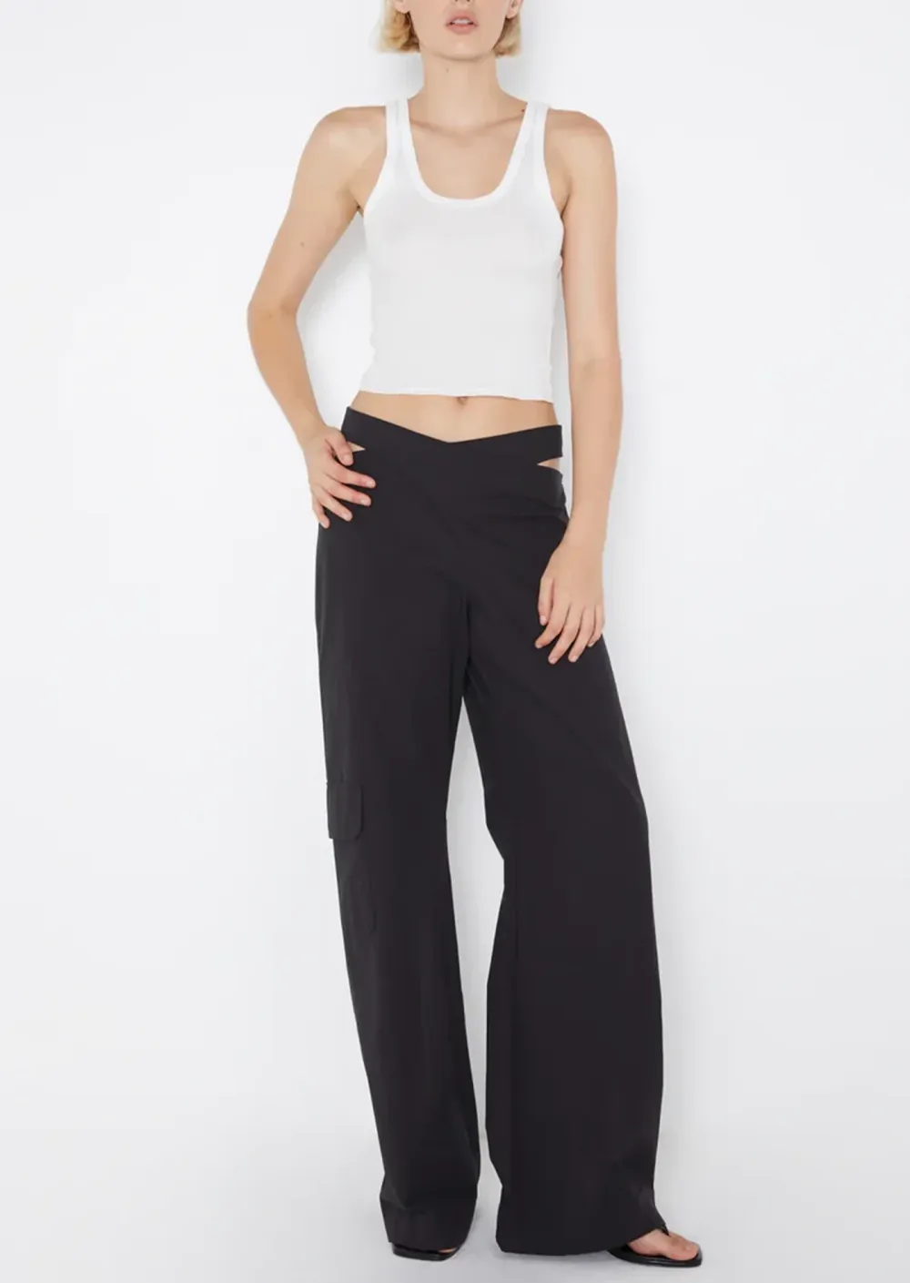 CUTOUT WAIST CARGO PANT