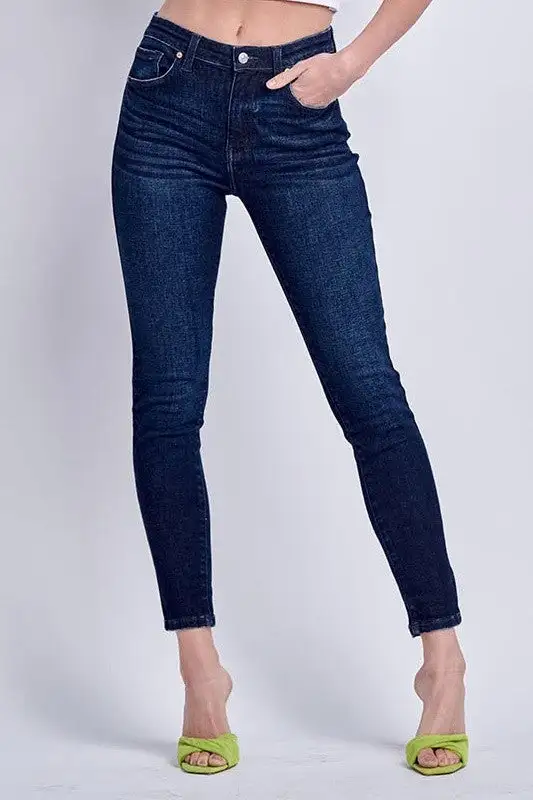 Everyday High Rise Skinny Stretch Denim Jeans
